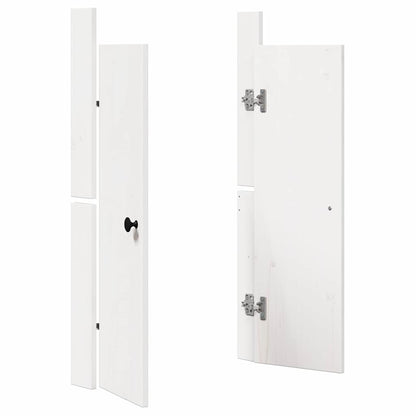 Kitchen Door 2 pcs White 50 x 9 x 82 cm Solid Pine wood
