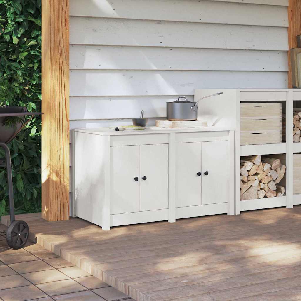 Kitchen Cabinet White 106 x 55 x 64 cm Solid Pine wood