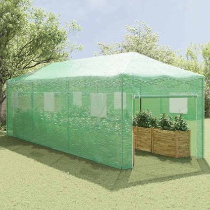 Greenhouse with Pop-up Frame Green 290 x 870 x 315 cm Iron