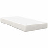 Bed Mattress with Mattress Cream 80 x 200 cm Fabric