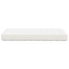 Bed Mattress with Mattress Cream 80 x 200 cm Fabric