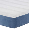 Bed Mattress with Mattress Blue 180 x 200 cm Fabric
