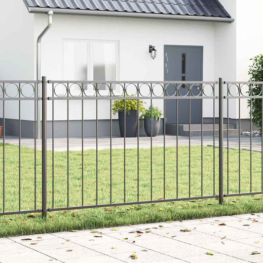 Fence Element ASSEN 170 x 130 cm Steel Grey
