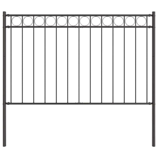 Fence Element ASSEN 170 x 130 cm Steel Grey