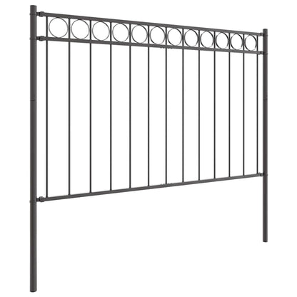 Fence Element ASSEN Grey 170 x 150 cm Steel