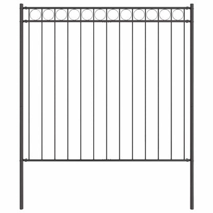 Fence Element ASSEN Grey 170 x 170 cm Steel