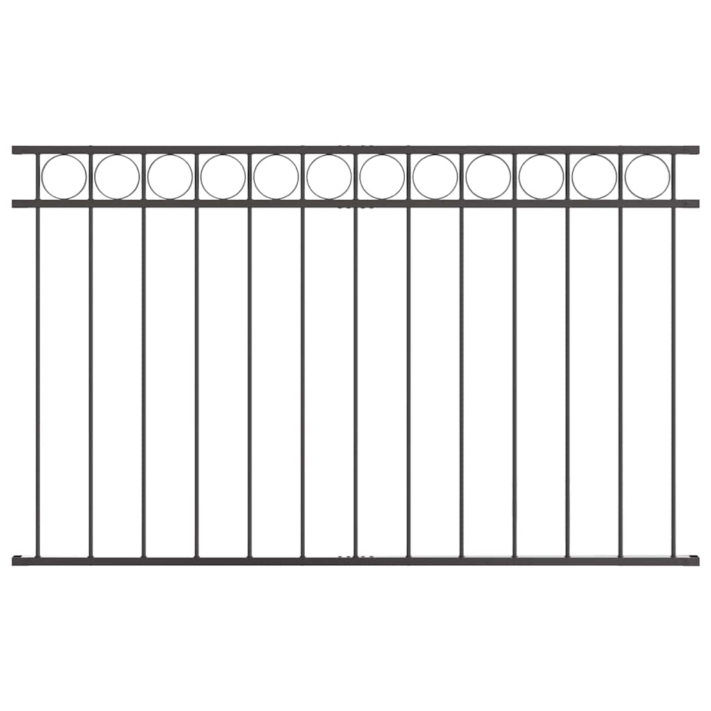 Fence Element ASSEN Grey 170 x 80 cm Steel