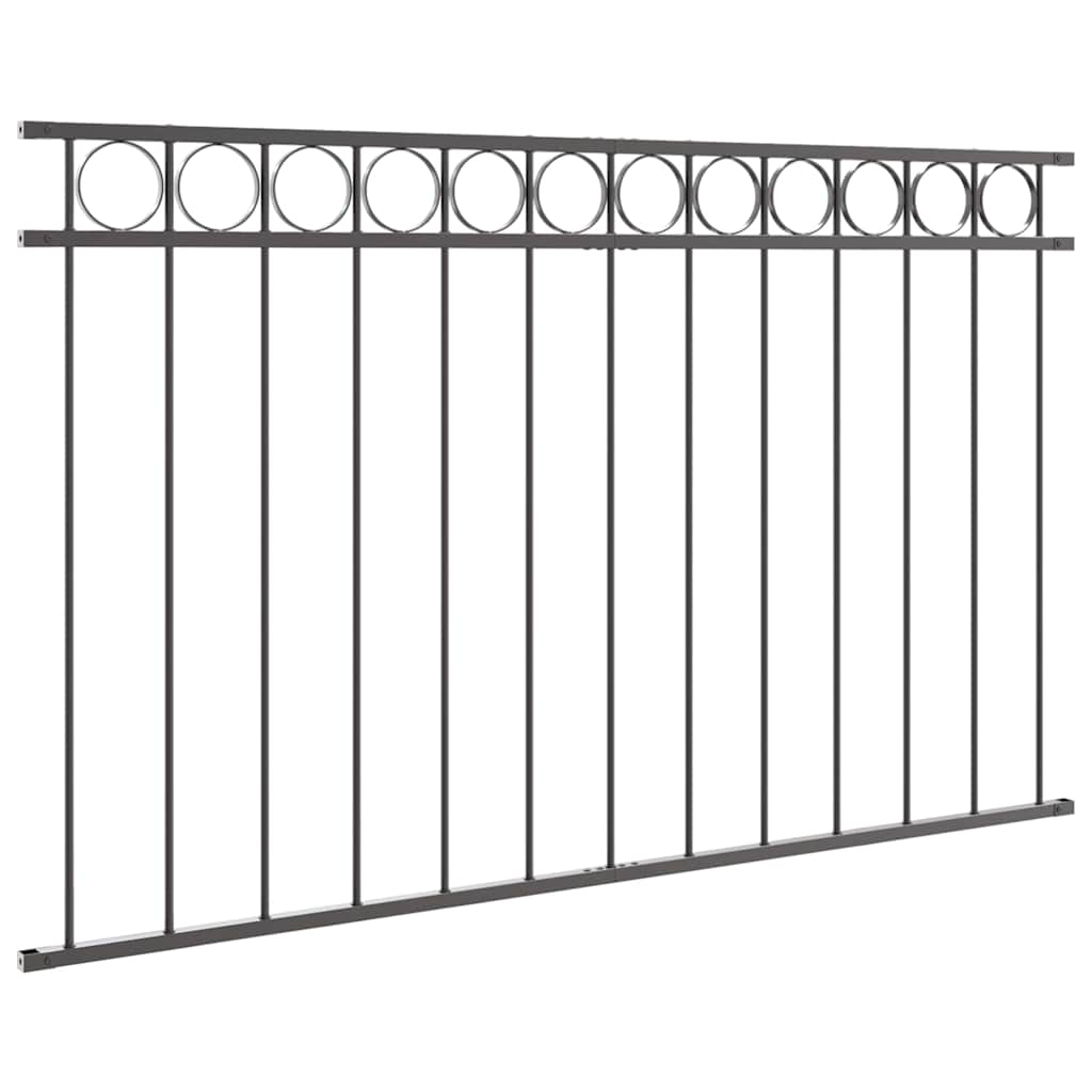 Fence Element ASSEN Grey 170 x 100 cm Steel