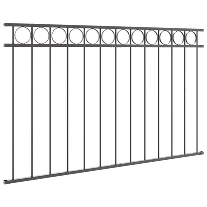 Fence Element ASSEN Grey 170 x 100 cm Steel