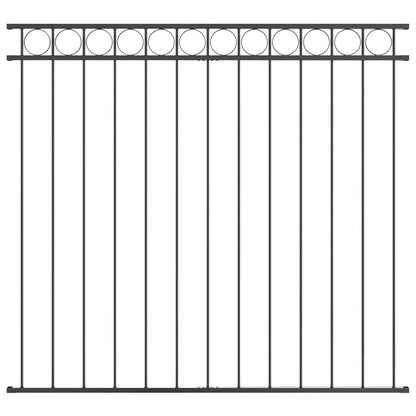 Fence Element ASSEN Grey 170 x 120 cm Steel