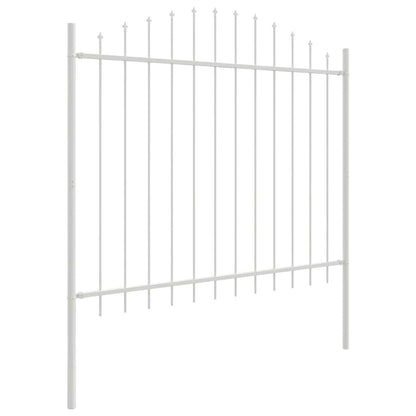 Garden Fence Woerden White 170 x 165 cm Powder-Coated Steel