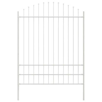Garden Fence Woerden White 170 x 225 cm Powder-Coated Steel