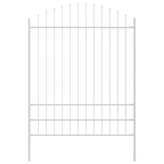 Garden Fence WOERDEN 170 x 225 cm Powder-Coated Steel White