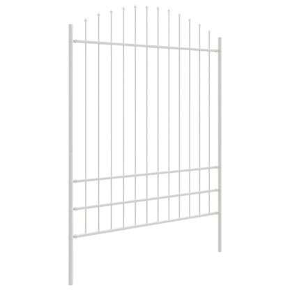 Garden Fence Woerden White 170 x 225 cm Powder-Coated Steel