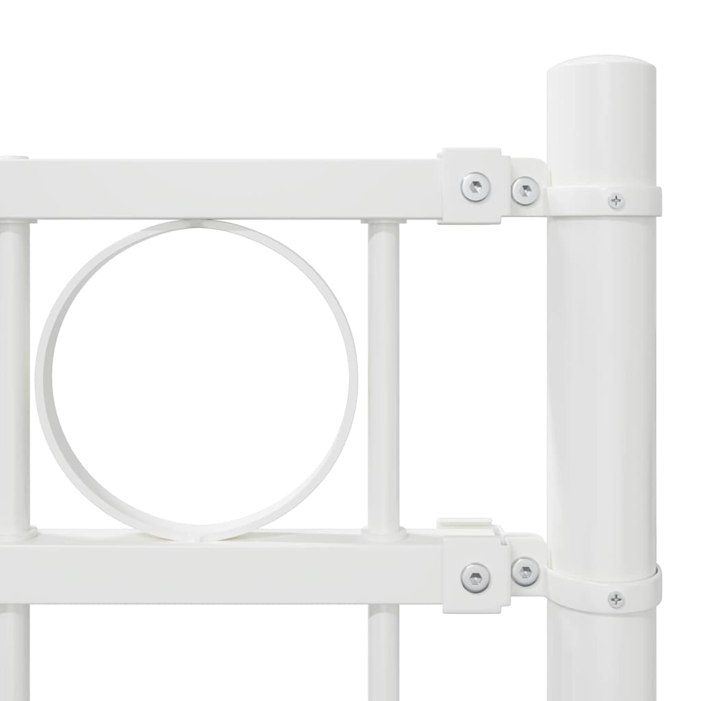 Fence Element ASSEN White 170 x 150 cm Steel