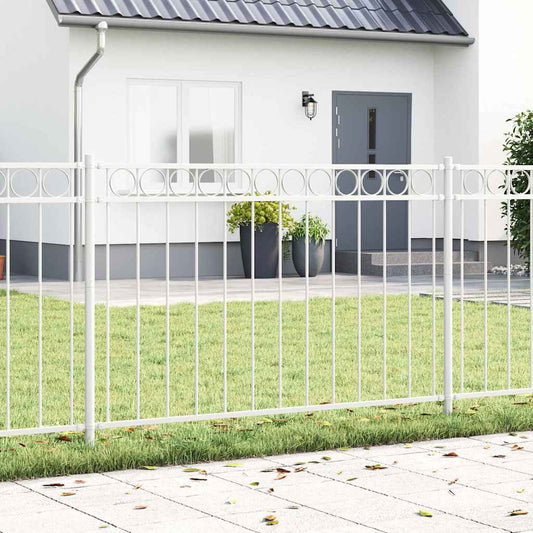 Fence Element ASSEN 170 x 150 cm Steel White
