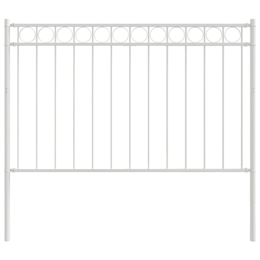 Fence Element ASSEN 170 x 150 cm Steel White