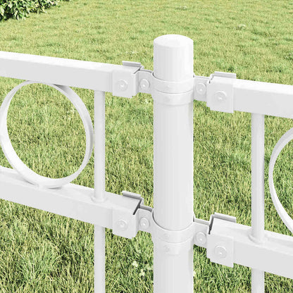 Fence Element ASSEN White 170 x 170 cm Steel