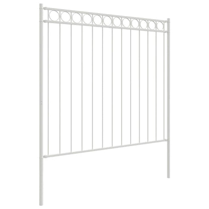 Fence Element ASSEN White 170 x 170 cm Steel