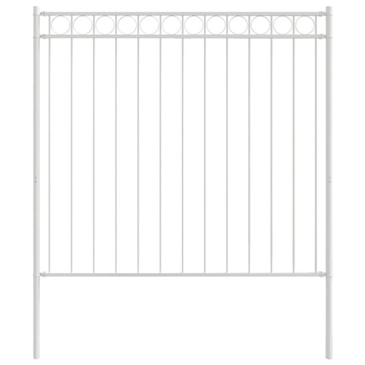 Fence Element ASSEN 170 x 200 cm Steel White