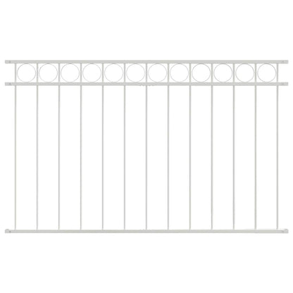 Fence Element ASSEN White 170 x 80 cm Steel