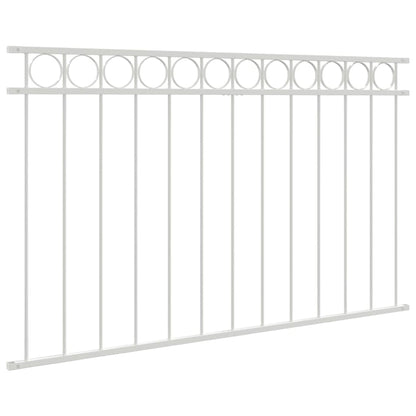 Fence Element ASSEN White 170 x 80 cm Steel