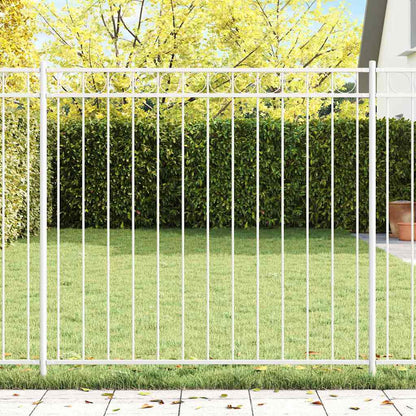 Fence Element ASSEN White 170 x 150 cm Steel