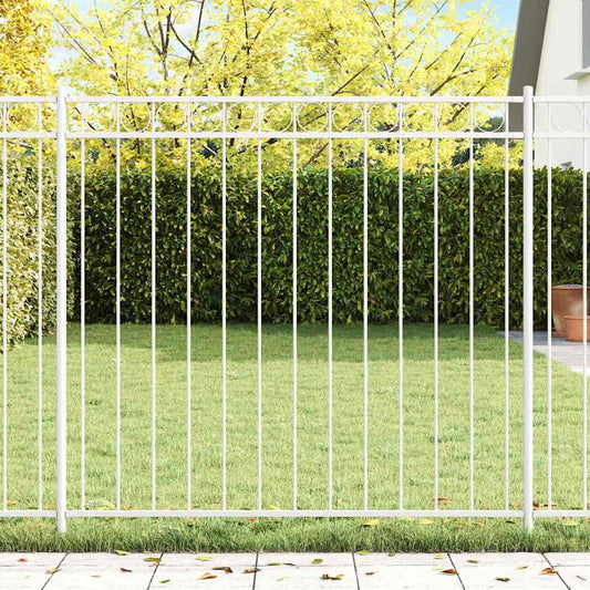 Fence Element ASSEN 170 x 150 cm Steel White