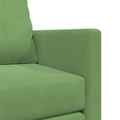 Floor Sofa Bed with Cushion Light green 122 x 70 x 60 cm Velvet
