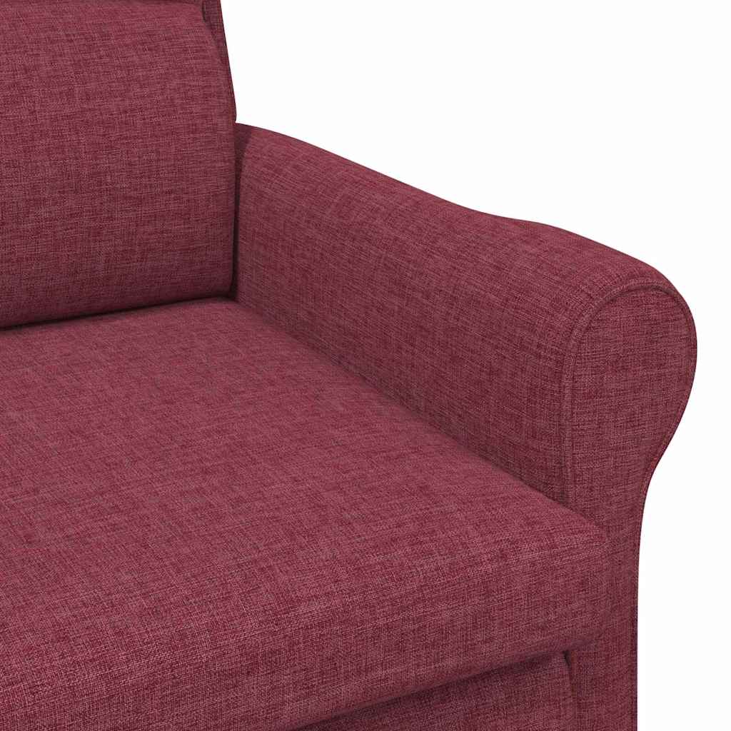 Armchair Wine red 76 x 94 x 102 cm Fabric