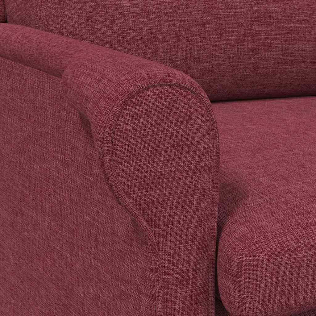 Armchair Wine red 76 x 94 x 102 cm Fabric