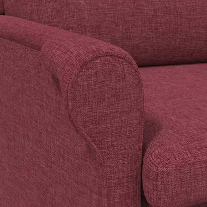 Armchair Wine red 76 x 94 x 102 cm Fabric