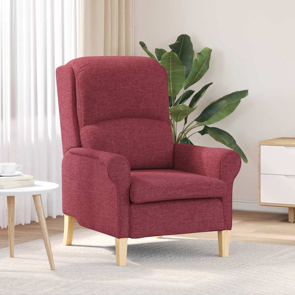 Armchair Wine red 76 x 94 x 102 cm Fabric