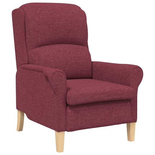 Armchair Wine red 76 x 94 x 102 cm Fabric