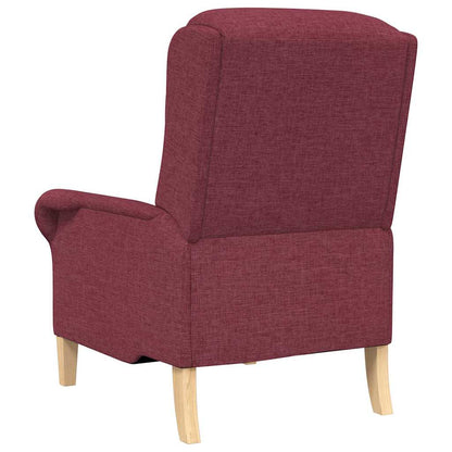Armchair Wine red 76 x 94 x 102 cm Fabric