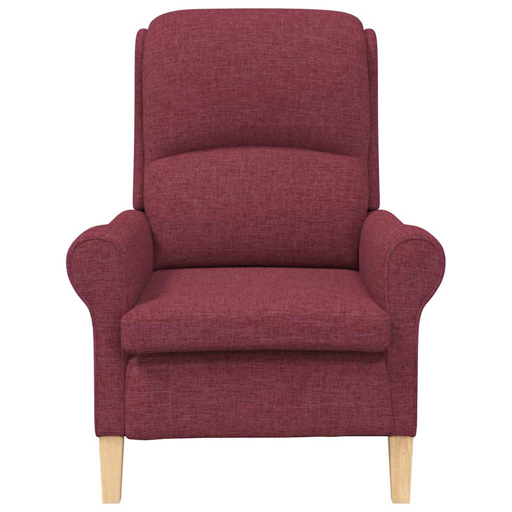 Armchair Wine red 76 x 94 x 102 cm Fabric