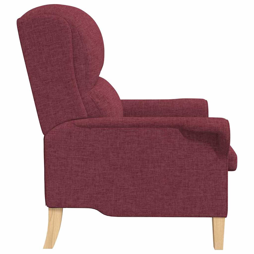 Armchair Wine red 76 x 94 x 102 cm Fabric