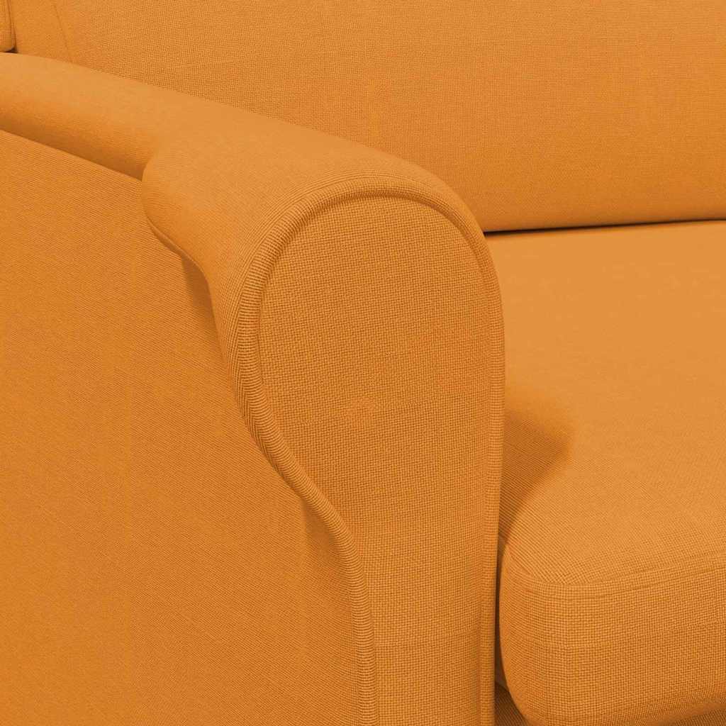 Armchair Dark yellow 76 x 94 x 102 cm Fabric