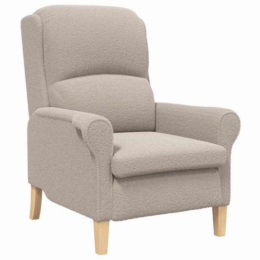Armchair Light grey 76 x 94 x 102 cm