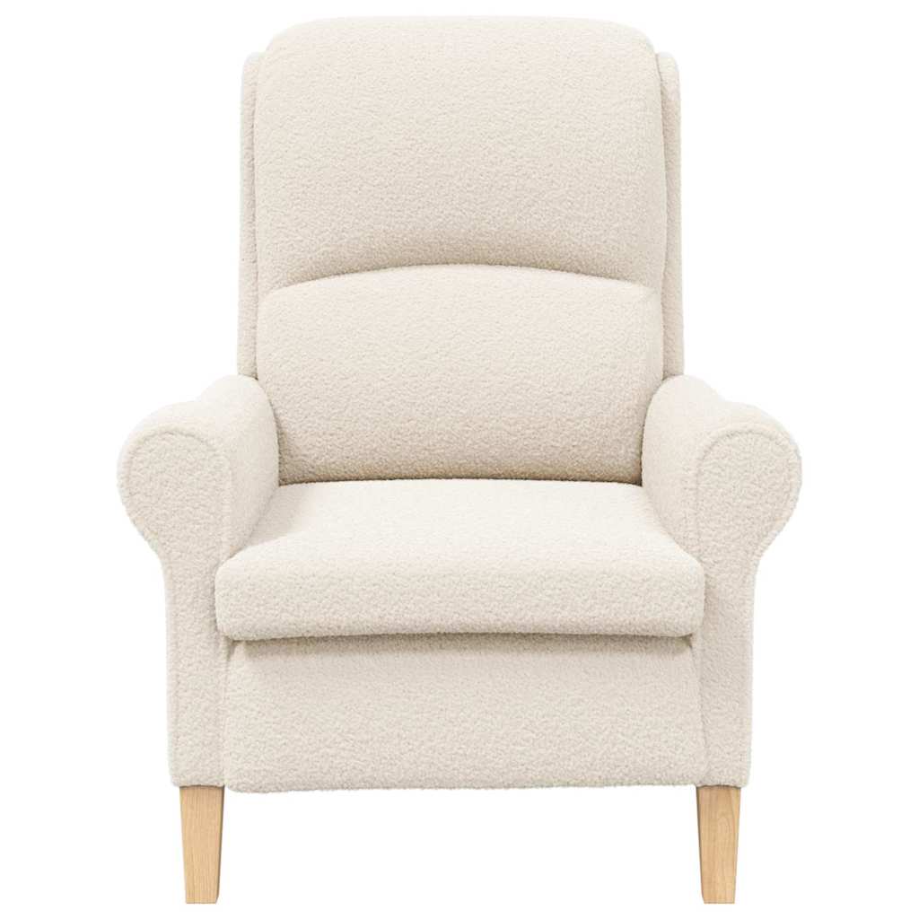 Armchair Cream 76 x 94 x 102 cm
