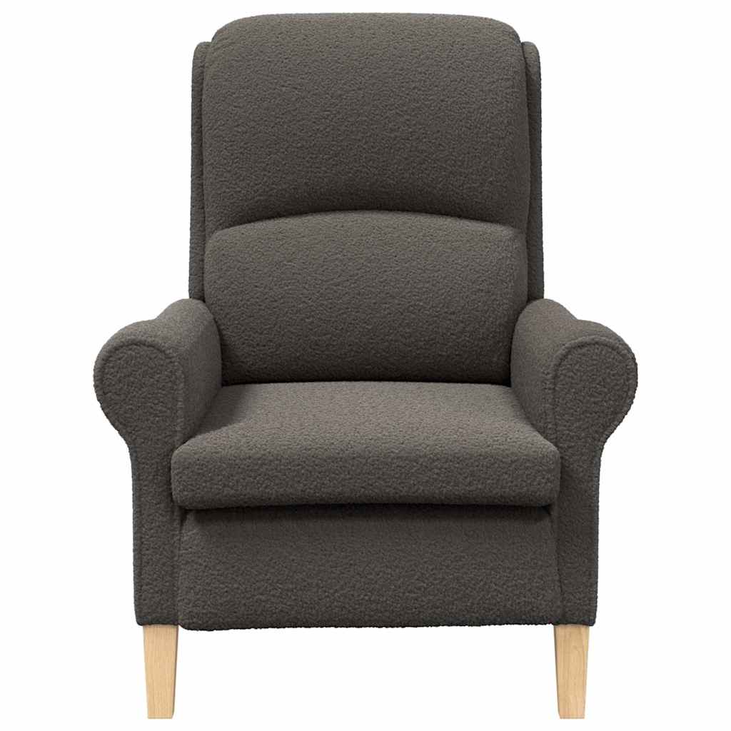 Armchair Dark grey 76 x 94 x 102 cm