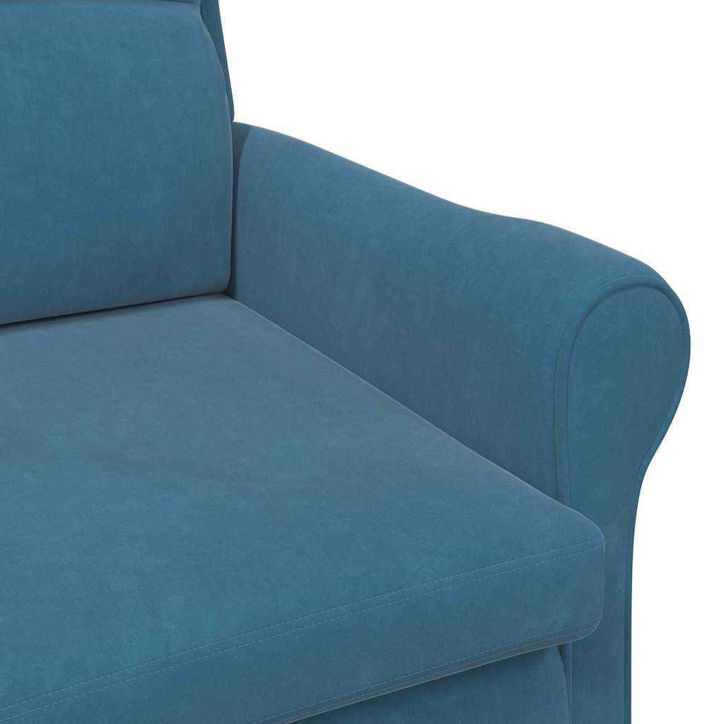 Armchair Blue 76 x 94 x 102 cm Velvet