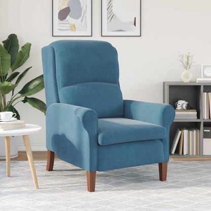 Armchair Blue 76 x 94 x 102 cm Velvet