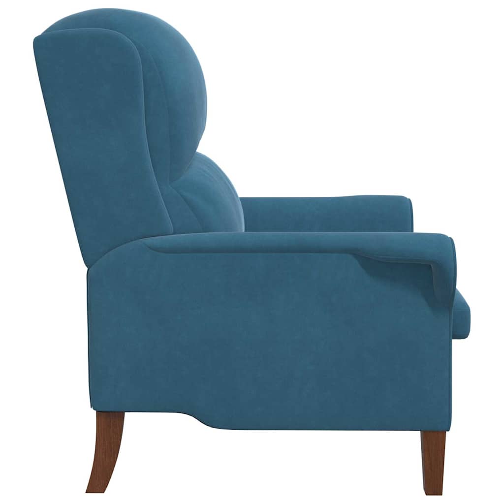 Armchair Blue 76 x 94 x 102 cm Velvet