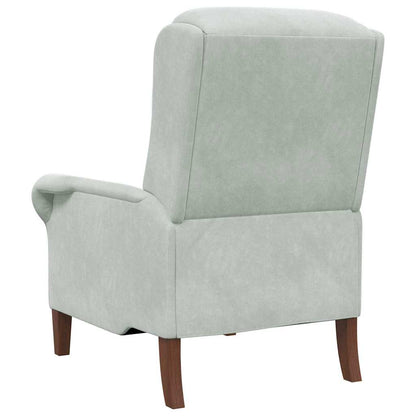 Armchair Light grey 76 x 94 x 102 cm Velvet