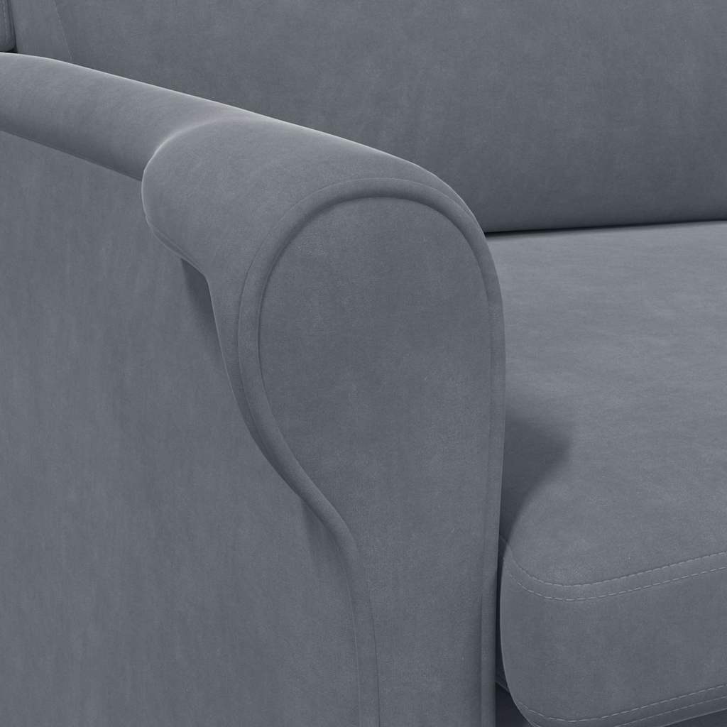 Armchair Dark grey 76 x 94 x 102 cm Velvet