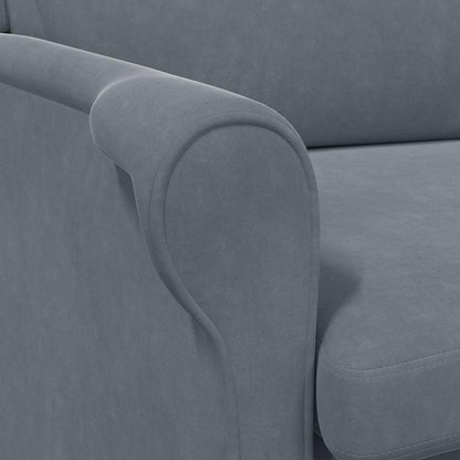 Armchair Dark grey 76 x 94 x 102 cm Velvet