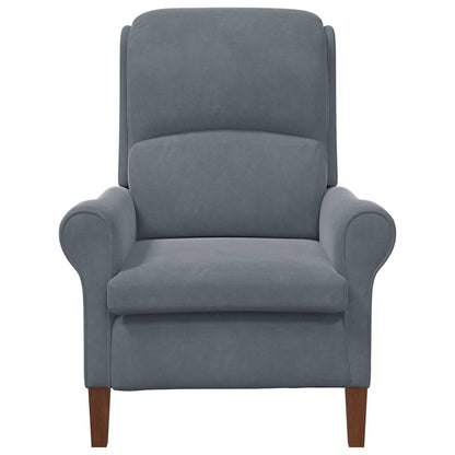 Armchair Dark grey 76 x 94 x 102 cm Velvet