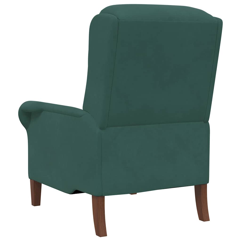 Armchair Dark green 76 x 94 x 102 cm Velvet