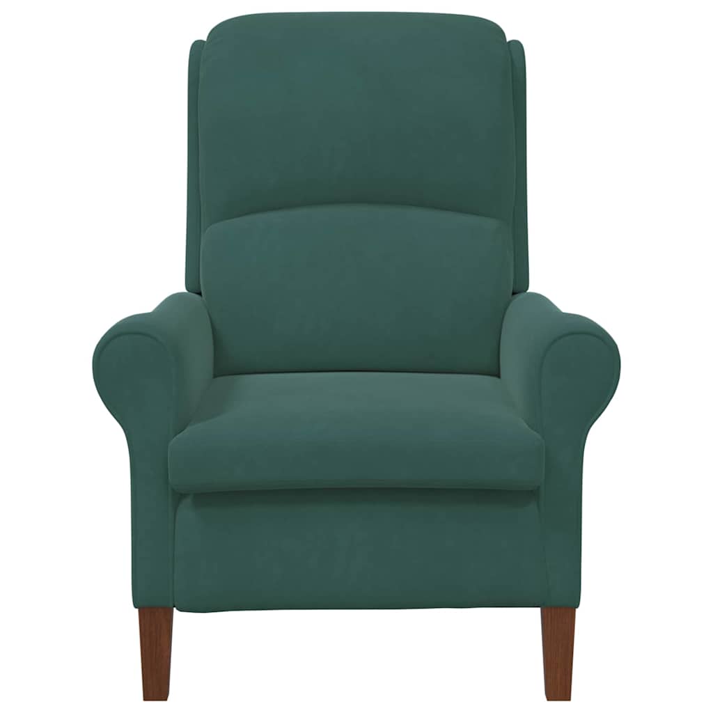Armchair Dark green 76 x 94 x 102 cm Velvet